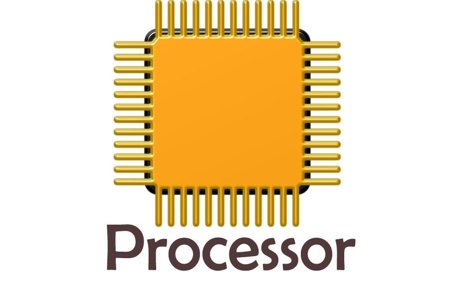 this image showing a vector image of an processor