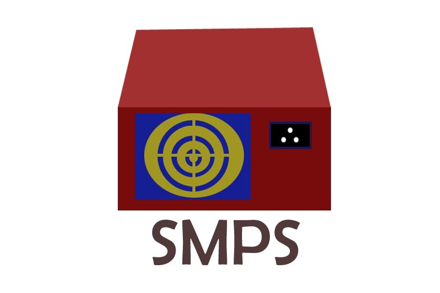 This is a vector graphic of Computer SMPS